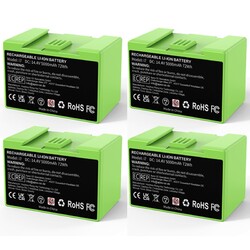 1/4x 5000mAh Akku für iRobot Roomba e5 e6 i3 i4 i7 ABL-D1 7150 7550 e5158 57,6Wh