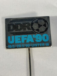 PIN DDR / DFV / UEFA - B-Junioren-Turnier Unter 16 - Erfurt / Gera 1990 UEFA´90