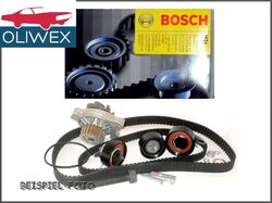 BOSCH Zahnriemensatz Satz Kit + BOSCH Wasserpumpe 1987946406 für AUDI VW 2.0 FSI