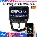 Für Peugeot 207 CC 2006-2015 10.1"Android12 Autoradio GPS Navi BT CarPlay 4+64GB