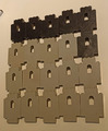 LEGO 20x Burg Teile Mauer Castle Panel (Gebraucht, Ritter, 6080, 6090, Altgrau)