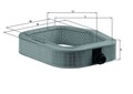 Luftfilter KNECHT LX 990 Filtereinsatz für MERCEDES W124 R129 A124 S124 SL C124
