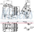 NISSENS 890128 Kompressor, Klimaanlage für HONDA