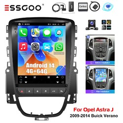 DAB+ Android 14 Carplay NAVI Autoradio 4+64G Cam Für Opel Astra J Buick EXCELLE