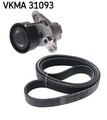 SKF VKMA 31093 Keilrippenriemensatz für VW Polo Schrägheck (6R1, 6C1) CC (358)