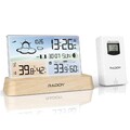 Wetterstation Indoor Outdoor, Funkuhr, Thermometer, Hygrometer, Barometer, Se...
