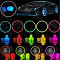 4-16 X Leuchtende Reifen Ventilkappen Auto Fahrzeug Rad Streich Staubabdeckung