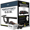 Für MERCEDES B-Klasse Typ W245 Anhängerkupplung starr +eSatz 13pol uni 05-11 NEU