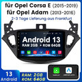 Für Opel Corsa E 2015-2019 2+64GB Android 13 Carplay Autoradio GPS Navi RDS WIFI
