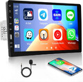 9" Single 1Din Autoradio Apple CarPlay Android Auto Touchscreen Bluetooth FM Mic