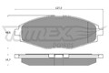Bremsbelagsatz Scheibenbremse TOMEX Brakes TX 10-80 für CHEVROLET DAEWOO M200