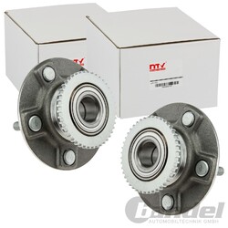 2X NTY RADLAGER-SATZ HINTEN BEIDSEITIG PASSEND FÜR NISSAN PRIMERA LINKS+RECHTS