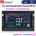 64GB DAB+ Android13.0 Autoradio Carplay Für VW Polo 9N Golf 4 Passat B5 GPS Navi