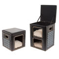 Katzenhocker Hocker Katzenhöhle Vintage Katzenkorb Katzenbox Katze Kratzmatte