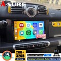 2+32G Android 14 Autoradio Apple Carplay Kam Navi Für Smart Fortwo 451 2011-2015