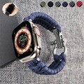 Nylon Braided Armband Für Apple Watch Ultra 2 38-49mm Series 10 9 8 7 6 5 4 SE 3
