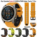 Silikon Armband Quickfit Für Garmin Fenix E 8 7X 7 Solar 6 6X Pro 5 5X Plus Epix