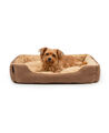 B-Ware: lionto Hundebett Hundekissen Hundekörbchen Wendekissen L beige/braun