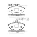 1x Bremsbelagsatz, Scheibenbremse TRISCAN 8110 29002 passend für AUDI VW