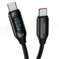 100W USB C auf USB C Kabel, 1M 5A Schnellladekabel Ladekabel PD QC5.0 with LED