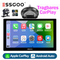 9 Zoll Touch Rearview Tragbare Wireless Apple CarPlay Android Auto Radio BT FM