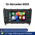 Carplay Android 14 Autoradio Für Mercedes-Benz C/CLK/CLC Klasse W203 W209 GPS BT