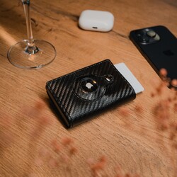 Geldbeutel mit AirTag Fach Smart Wallet RFID Schutz Geldbörse Portemonnaie📍 Immer trackbar 🐂 Echtleder 📦 Kostenloser Versand