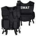 SWAT Einsatzweste Weste Schutzweste Brustschutz Paintball Gotscha Airsoft Jagd