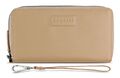 bugatti Elsa Double Zip Wallet Geldbörse Sand hellbraun Neu