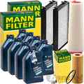 MANN INSPEKTIONSPAKET passend für BMW X5 E70 X6 E72 3.0/30d+8L ORIGINAL 5W-30 ÖL