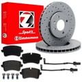 Zimmermann SPORT BREMSSCHEIBEN 330mm + BELÄGE HINTEN passend für AUDI A8 4H D4