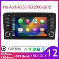 7" Stereo Autoradio Für Audi A3 8P 2003-2012 Android12 GPS NAVI BT CarPlay DAB+