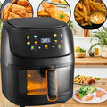 8L 1800W Heißluftfritteuse Fritteuse Heißluft Digitale Edelstahl Air Fryer XXL