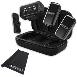 Rode Wireless Micro Camera Kit Drahtloses Mikrofon-System für Kameras mit Tuch