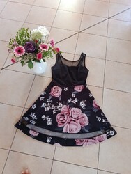 Sexy blumiges Kleid für Silvester Party und Hochzeit