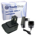 Set: Ni-MH Akku 9,6V 2000mAh + Schnellladegerät ersetzt Hilti 00334584 T-0633
