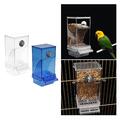 Automatisches Vogelfutterhaus Papageiensamen Futterbehälter kein Durcheinander Käfig Zubehör für