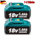 2x 18V 5,0Ah für Makita Akku 18V Li-Ion Akku BL1860B BL1850B BL1830 Ersatz Akku