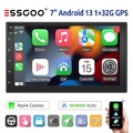 7" 2 DIN Autoradio Android 13 Carplay 1+32G Android Auto USB GPS Navi FM RDS SWC