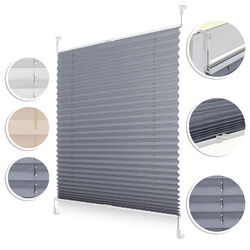 Plissee Klemmfix, verspannt, blickdicht, Sichtschutz Sonnenschutz Jalousie⭐⭐⭐⭐⭐ Top Qualität ✔️ BLITZ Versand