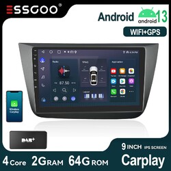 DAB+ Für Seat Altea 2004-2015 9" Android 14 Carplay 2+64G Autoradio GPS WIFI RDS