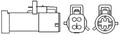 MAGNETI MARELLI 466016355090 Lambdasonde for FORD