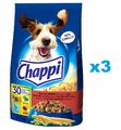3x2.7kg(8.1KG) CHAPPI Trockenfutter mit Rindfleisch  für ausgewachsene Hunde