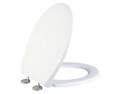 Duroplast Toilettesitz WC Sitz Klobrille "weiß/uni" ohne Montagematerial *B-Ware