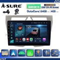4+64G Android 14 CarPlay Autoradio BT GPS Navi +Kam Für KIA Picanto SA 2003-2010