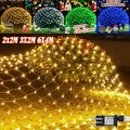 LED Lichternetz Lichterkette Außen Innen Weihnachtslichterkette 2X2M 3X2M 6X4M