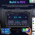 Android 14 9"Carplay Autoradio GPS RDS 2+32G KAM Für VW GOLF Jetta Touran Tiguan