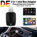 2 in 1 Wireless Carplay Adapter Android Auto Adapter USB Auto Dongle Connect Box