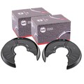 2X ABS SPRITZBLECHE 245mm BREMSSCHEIBEN HINTEN LINKS RECHTS PASSEND FÜR AUDI 80