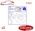 BREMSSCHEIBEN SATZ PAAR HINTEN DELPHI BG5020C 2PCS I FÜR VW PASSAT B6,GOLF VI